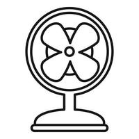 icono de ventilador, estilo de contorno vector