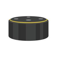 Smart speaker device icon, flat style vector