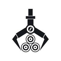 Log loader icon in simple style vector