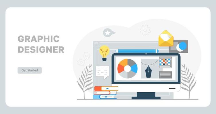 User interface designer concept vector. UI, UX app template creation installation.