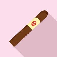 cigarro royale de icono de cuba, estilo plano vector