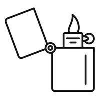 Kerosene lighter icon, outline style vector