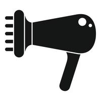 Hair dryer icon, simple style vector