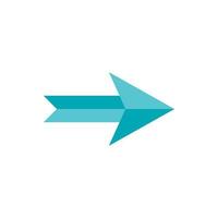 Big arrow icon, flat style vector