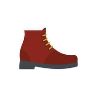 botas de senderismo icono vector plano