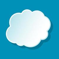 Cloud on sky icon vector