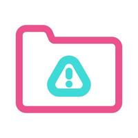 Restricted Folder Icon Two tone vector