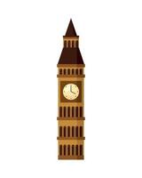 big ben famous landmark vector