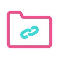 Link Folder Icon vector
