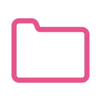 Create Folder Icon Two Tone vector