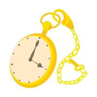 icono de reloj de bolsillo, estilo de dibujos animados vector