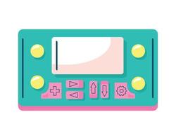 video game console retro style vector