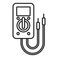 Multimeter icon, outline style vector