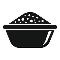 icono de tazón de comida de dubai, estilo simple vector