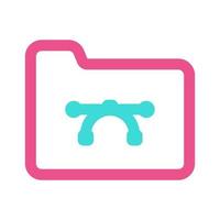 Vector Design Folder Two Tone