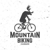 Set of Mountain biking clubs. Vector illustration.