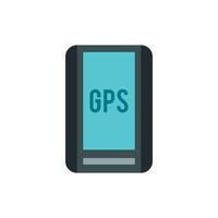 Handheld JPS icon, flat style vector