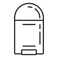 Roll deodorant bottle icon, outline style vector