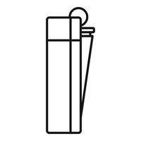 Gasoline cigarette lighter icon, outline style vector