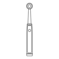 New electric toothbrush icon, outline style vector