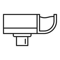 Trough gutter icon, outline style vector