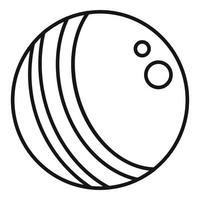 Baby rubber ball icon, outline style vector