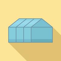 Home greenhouse icon, flat style vector