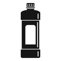 Whiteness bottle icon, simple style vector