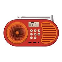 Digital radio icon, cartoon style vector