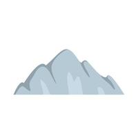 Beautiful mountain icon, flat style. vector