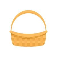 Farm basket icon, flat style vector