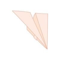 Paper plane icon, cartoon style vector