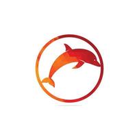 Dolphin vector logo design. Creative dolphin icon vector design template.