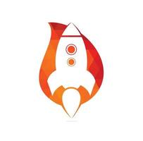 Simple Rocket Logo Vector. Rocket Logo. Minimalist Rocket. vector