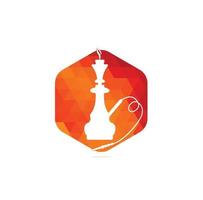 diseño vectorial del logotipo de hookah y shisha. conjunto de cachimba y accesorios ilustración vectorial de stock. vector