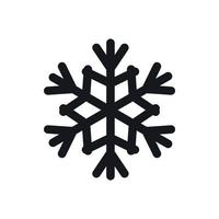 icono de copo de nieve, estilo simple vector