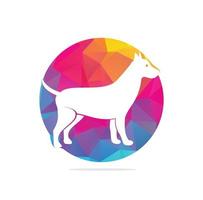 plantilla de vector de diseño de logotipo de perro. vector de logotipo de icono de perro