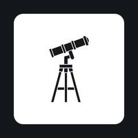 Telescope icon in simple style vector