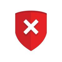 No digital secured icon, flat style vector
