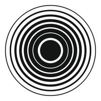 icono de radio ecualizador, estilo negro simple vector