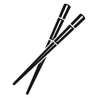 Japan chopsticks icon, simple style vector