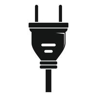 Electric wire icon, simple style vector