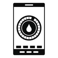 Menstrual mobile icon, simple style vector