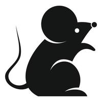 Home mouse icon, simple style vector