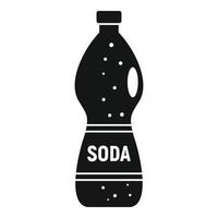 Soda drink icon, simple style vector