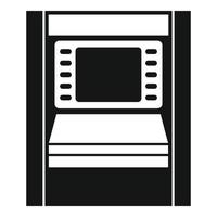 Atm modern chip icon, simple style vector