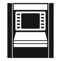 Atm modern chip icon, simple style vector