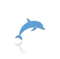 diseño de logotipo de vector de delfín. plantilla de diseño vectorial de iconos de delfines creativos.