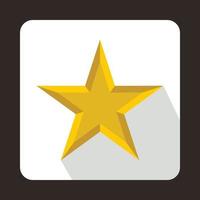 Star icon in flat style vector