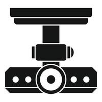 Protection dvr camera icon, simple style vector